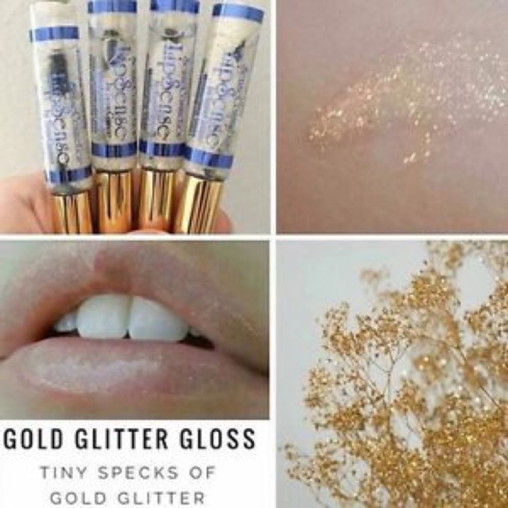 LipSense Gold Glitter Gloss